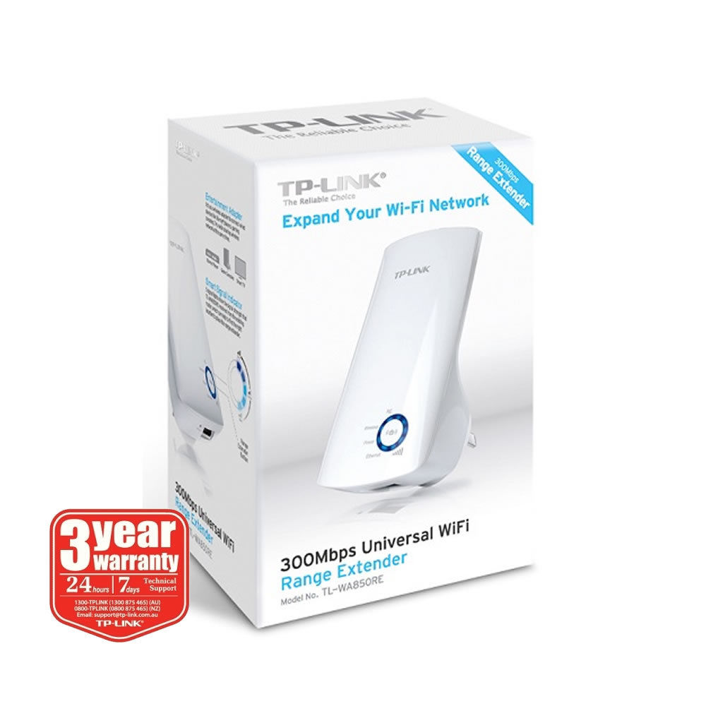 New Tp Link Tl Wa850re 300mbps Universal Wifi Range Extender 2 4ghz Wps Wireless Pclive Computer